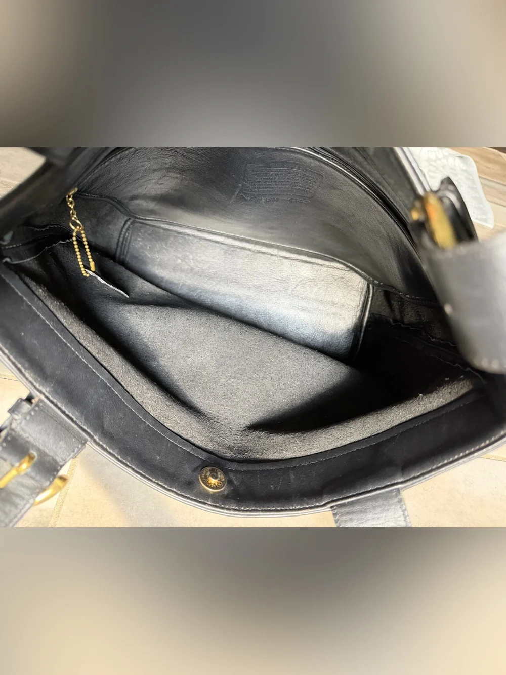 Coach Vintage Soho Lafayette 4140 Black Leather Shoulder Bag
